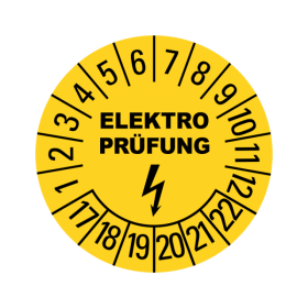 Prfplaketten - Elektro - Elektro Prfung - 1 Pack  1000...