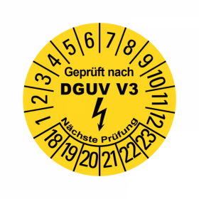 Prfplaketten - Geprft nach DGUV Vorschrift 3 - Elektro...