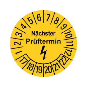 Prfplaketten - Elektro - Nchster Prftermin - 1 Pack ...