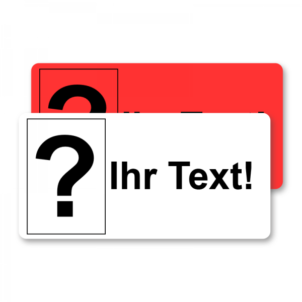 Individuelle Versandetiketten - Ihr Text - Papier permanent haftend - 100 x 50 mm - 1 Rolle  250 Versandetiketten